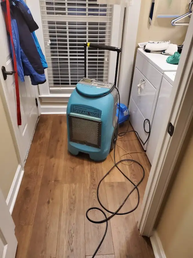 Commercial dehumidifier deployed for Flood Damage Cleanup in Cortland